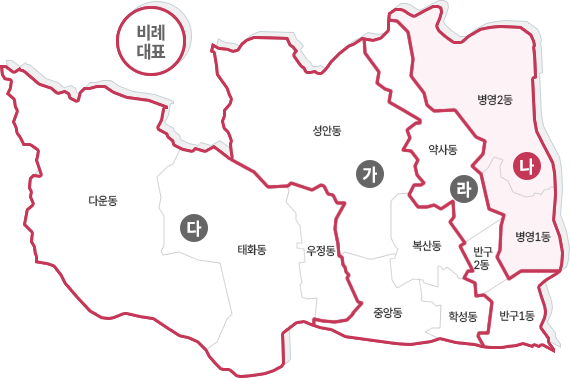 나 선거구지도
